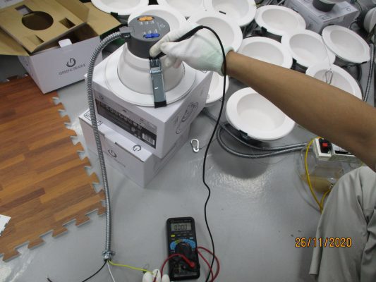 Poor soldering led lamp